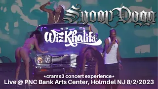 Snoop Dogg & Wiz Khalifa LIVE @ PNC Bank Arts Center Holmdel NJ 8/2/2023 *cramx3 concert experience