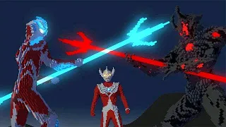 Ultraman Ginga vs Dark Lugiel (Minecraft)Siêu nhân Ginga được Taro cứu sống và xoá sổ Ác ma bóng đêm