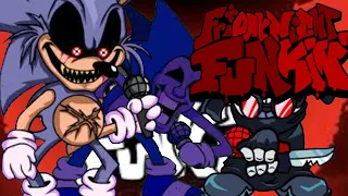 Friday night funkin Vs sonic exe 2 and hank/ فرايدي نايت:سونيك الشرير الجزء الثاني+مود هانك الاسطوري