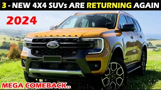 2024 NEW UPCOMING DISCONTINUED 4X4 SUVs IN INDIA 😍 MEGA RETURN