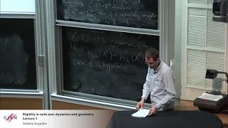 Andrey Gogolev:  Rigidity in rank one: dynamics and geometry - lecture 1