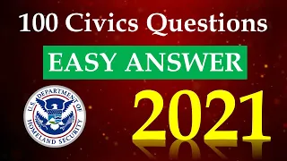 100 Civics Questions for the US Citizenship Test 2021 - One Easy Answer