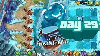 Plants VS Zombies 2: Frostbite Caves Day 29 Walkthrough - Gameplay - Best Strategy