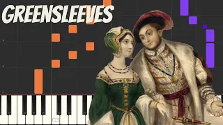 Greensleeves (easy) - Traditional Folk Song - [PDF/Midi Download]