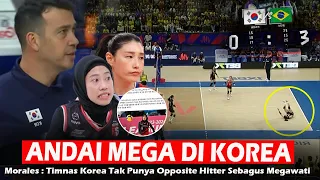 ANDAI TIMNAS KOREA PUNYA PEMAIN SEBAGUS MEGA !! Mega Jadi Sorotan Atas Kekalahan Korea VS Brazil VNL