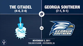 2011 Week 10 - The Citadel at Georgia Southern (GS Radio)