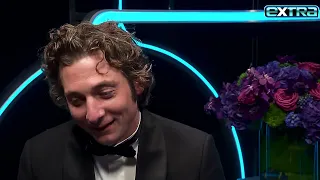Jeremy Allen White REACTS to His Golden Globes Win for The Bear (Exclusive)