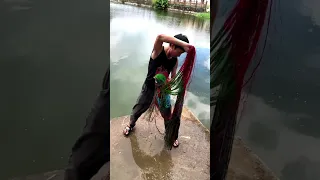 Amazing Big Cast Net Fishing Traditional Net Catch Fishing in The River 7