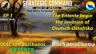 Strategic Command WW1-Lion of Africa Ep 1 OldCrowBalthazor [Entente] vs BiteNibbleChomp [Germany]