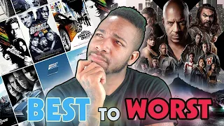 RANKING ALL 10 Fast & Furious Movies (ft Fast X)