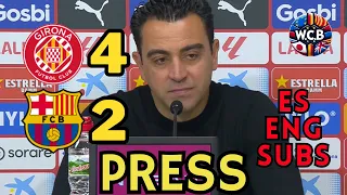 XAVI PRENSA GIRONA 4 - 2 BARCELONA LALIGA J34 | ES + ENG SUBS