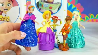 Spin the Wheel Game with Blind Boxes and Surprise Friends! W/ Buzz Lightyear, Owlette and Romeo