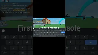 how to use console in Roblox! #easy