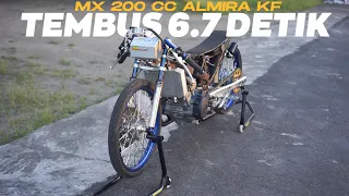 Review MX King 200cc Drag Resmi Garapan OP27 feat JT Racing