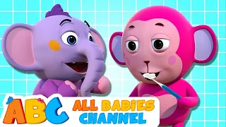 All Babies Channel | Brush Your Teeth Song | Best 3D Rhymes For Kids