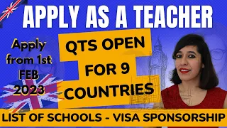 How To Apply For A Teachers Job In Uk From Overseas- Qts Demo? | Schools With Visa Sponsorship