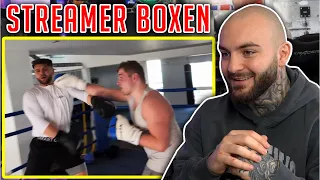 Größter STREAMER Deutschlands im ersten Sparring seines Lebens! Trymacs Boxen - RINGLIFE reaction