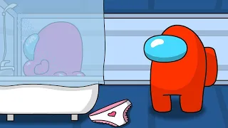 CUP SONG with a GIRL in SHOWER (Among Us animation) - BEST MOMENT