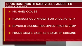 1 arrested in North Nashville drug bust