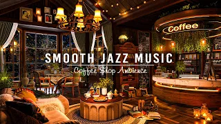 Smooth Jazz Instrumental Music for Work,Study,Focus☕Jazz Relaxing Music at Cozy Coffee Shop Ambience