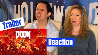 Doom 2016 All Trailers Reaction