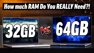 32GB vs 64GB RAM M1 Max MacBook - EXTREME Multitasking RAM Test!