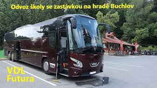 Odvoz školy se zastávkou na hradě Buchlov | VDL Futura | POV