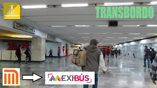 Transbordo en La Raza del Metro a Mexibús