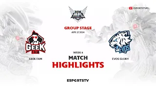 Geek Fam vs EVOS Glory HIGHLIGHTS MPL ID S13 | EVOS VS GEEK ESPORTSTV