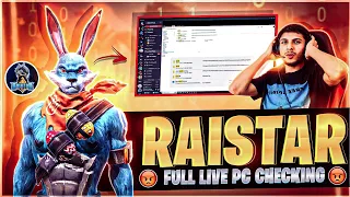 Raistar Live Full PC Checking | Reality Behind Raistar's Red Numbers 🤬 | Raistar Hacker Proof !