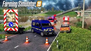 River overflow & Flooded city | Scenario mission (Farming Simulator 19)