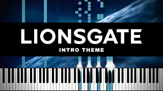 Lionsgate Films Intro (2013) - Piano Tutorial