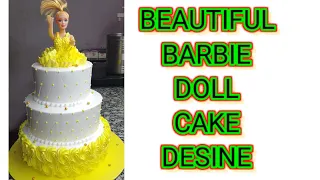 Barbie Doll Cake decorating ideas. #doll cake design #barbie #cake #stepcake @Sunilkumarofficil