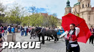 🇨🇿 Prague Czech | 4K Walking Tour | Easter Weekend