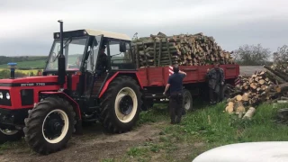 Zetor 7745 vs. BSS9T and wood