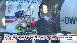 Raceway Crash | 9 News Perth