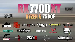 RX 7700 XT + Ryzen 5 7500F : Test in 16 Games - AMD RX 7700 XT Gaming