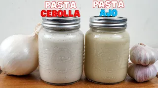 Pasta de Ajo y Pasta de Cebolla Ahorra Dinero y Come Rico