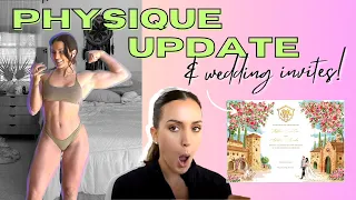 PHYSIQUE UPDATE + BEST SUPPS FOR FAT LOSS (+ detailed wedding invitations! | wedding prep 3