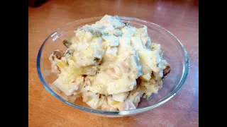 НЕ Оливье! Или простейший картофельный салат за 5 минут!!! Очень вкусно и быстро.