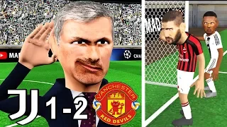 JUVENTUS vs MANCHESTER UNITED 1-2 | Animated Parody | Goals and highlights