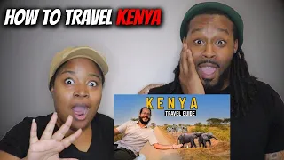 🇰🇪 American Couple Reacts "HOW TO TRAVEL KENYA - 10 Days in Paradise"