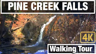 4K City Walks: Pine Creek Falls - Yellowstone Watershed - Virtual Walk Walking Treadmill Video