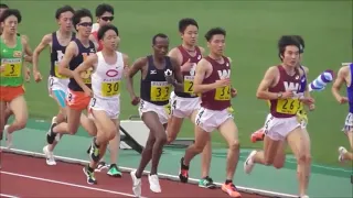 関東インカレ  男子1部5000m決勝  2019.5.26
