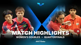 Chen Szu-Yu/Huang Yi-Hua vs Archana Girish Kamath/Manika Batra | WD | WTT Contender Doha 2022 (QF)