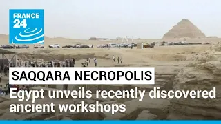 Tombs in Saqqara necropolis: Egypt unveils recently discovered ancient workshops • FRANCE 24