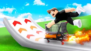 WYSKAKUJE WÓZKIEM SKLEPOWYM NA 99999 METRÓW w ROBLOX! (Shopping Cart Simulator)