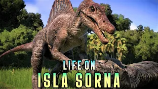 SPINOSAURUS, The Aggressor: Life on Isla Nublar/Sorna EP2 [4k] - Jurassic World Evolution 2