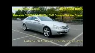 Mercedes CLS500 5.5 388 Bhp DVD Comand Sat Nav Bluetooth Coupe LD07 McCarthy Cars