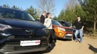 Кроссоверы полный привод 4х4: Hyundai Creta, Suzuki Vitara, Toyota Rav4 тест-драйв Автопанорама